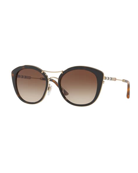 burberry round sunglasses with metal trim|Burberry sunglasses outlet.